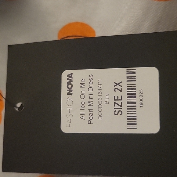 Fashionova size:2X Baby Blue Dress - Picture 3 of 3